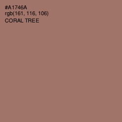 #A1746A - Coral Tree Color Image